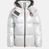 Adidas X Moon Boot Silver Puffer Jacket