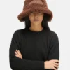 Brown Furry Bucket Hat