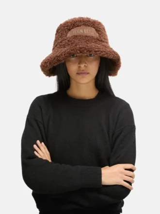 Brown Furry Bucket Hat