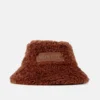 Brown Furry Bucket Hat