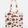Brown Furry Tote Bag