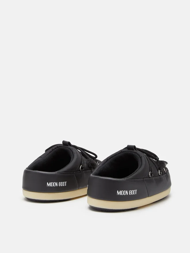 Evx Black Nylon Mules Evx Black Nylon Mules