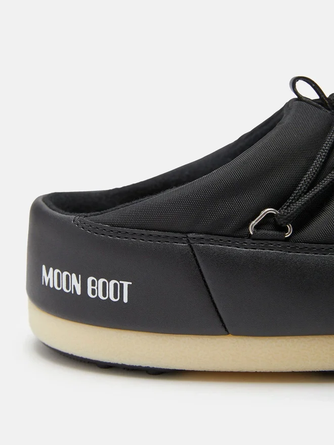 Evx Black Nylon Mules Evx Black Nylon Mules