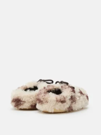 Evx Cow Print Curly Mules