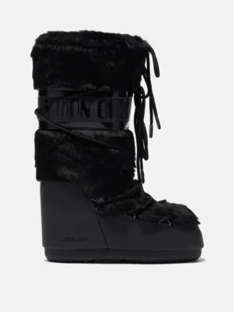 Icon Black Faux-Fur Boots