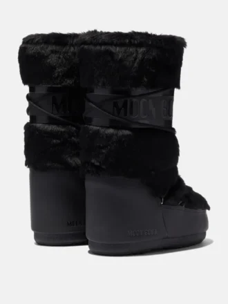 Icon Black Faux-Fur Boots