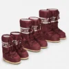 Icon Burgundy Nylon Boots
