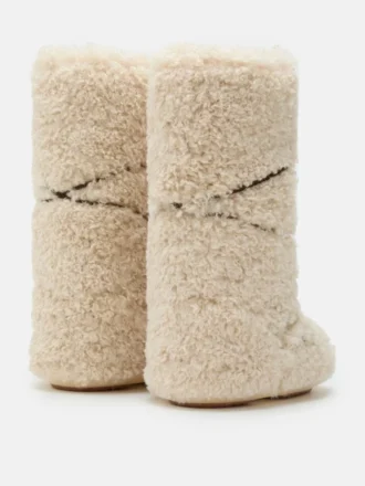 Icon Ecru Curly Extra Boots