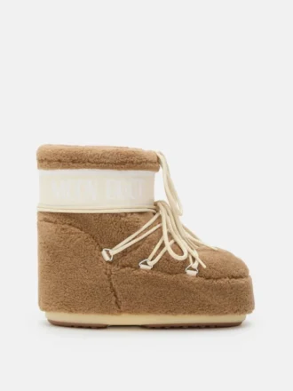 Icon Low Camel Fleece Boots