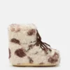 Icon Low Cow Print Curly Boots