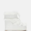 Icon Low White Faux-Fur Boots