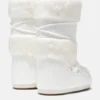 Icon White Faux-Fur Boots