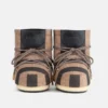 Jacquemus + Moon Boot Icon Low Beige Striped Felt Boots