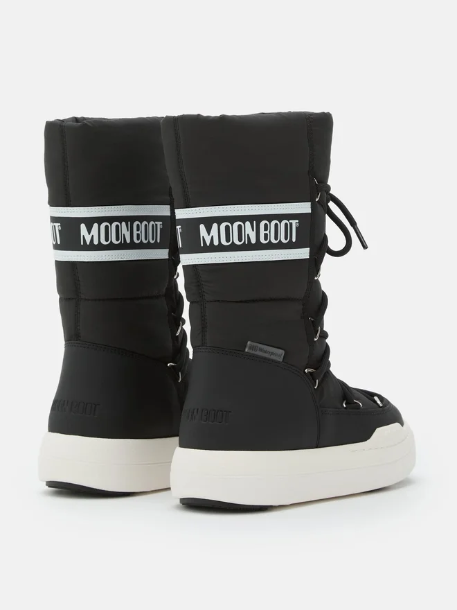 Junior Park Black Tube Lace Boots Junior Park Black Tube Lace Boots