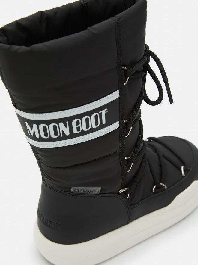 Junior Park Black Tube Lace Boots Junior Park Black Tube Lace Boots