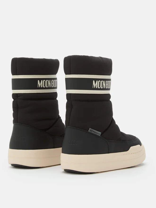 Junior Park Black Zip High Boots Junior Park Black Zip High Boots