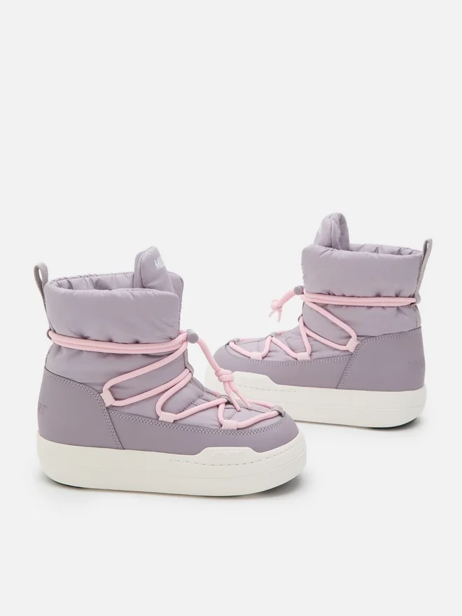 Junior Park Lilac Lace Mid Boots Junior Park Lilac Lace Mid Boots