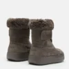 Junior Park Strap Anthracite Suede Boots