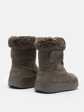 Junior Park Strap Anthracite Suede Boots