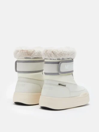 Junior Park Strap Cream Boots