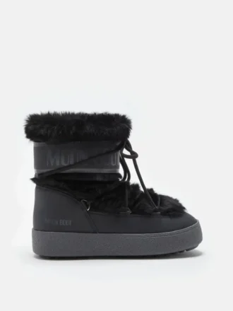 Ltrack Low Black Faux-Fur Boots