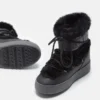 Ltrack Low Black Faux-Fur Boots Ltrack Low Black Faux-Fur Boots