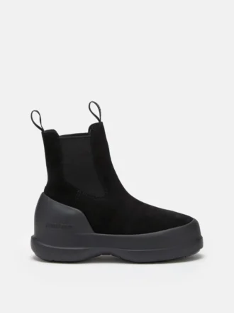 Luna Black Suede Chelsea Boots