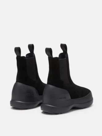 Luna Black Suede Chelsea Boots