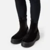 Luna Black Suede Chelsea Boots