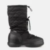 Mezzaluna Black Quilted High Boots