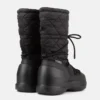 Mezzaluna Black Quilted High Boots