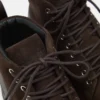 Mezzaluna Dark Brown Suede Lace up Mid Boots