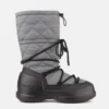 Mezzaluna Grey Quilted High Boots Mezzaluna Grey Quilted High Boots