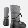 Mezzaluna Grey Quilted High Boots Mezzaluna Grey Quilted High Boots