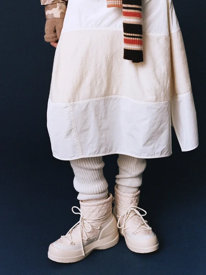 Mezzaluna Mid Cream Quilted Boots Mezzaluna Mid Cream Quilted Boots