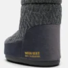 Moon Boot X Guest in Residence Icon Low No Lace Grey Knit Boots