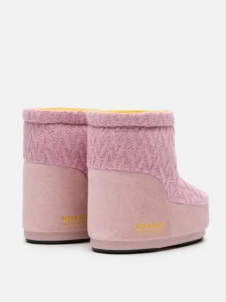 Moon Boot X Guest in Residence Icon Low No Lace Rose Knit Boots