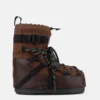 Moon Boot X Moncler Grenoble Icon Low Mocha Brown Boots