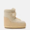 Moon Boot X Vandythepink® Icon Strap Beige Suede Boots