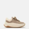 Moon247 City Beige Shearling Sneakers