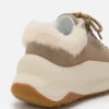 Moon247 City Beige Shearling Sneakers