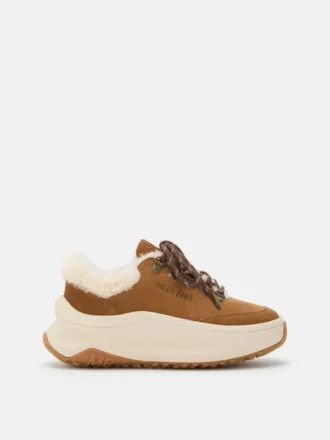 Moon247 City Brown Shearling Sneakers