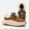 Moon247 City Brown Shearling Sneakers