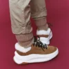 Moon247 City Brown Shearling Sneakers