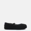 Shearling Black Ballerinas