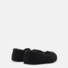 Shearling Black Ballerinas