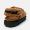 Shearling Brown Sandals