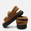 Shearling Brown Sandals