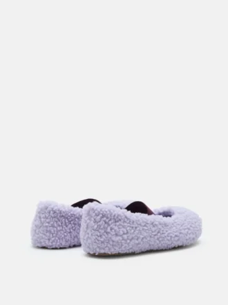 Shearling Lilac Ballerinas