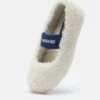 Shearling White Ballerinas Shearling White Ballerinas